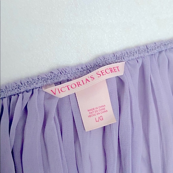 Victoria's Secret Lavender Satin Lace Chemise - Picture 6 of 6